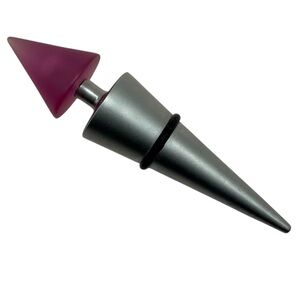 Silver and Fuchsia/Purple Cone Wine Stopper